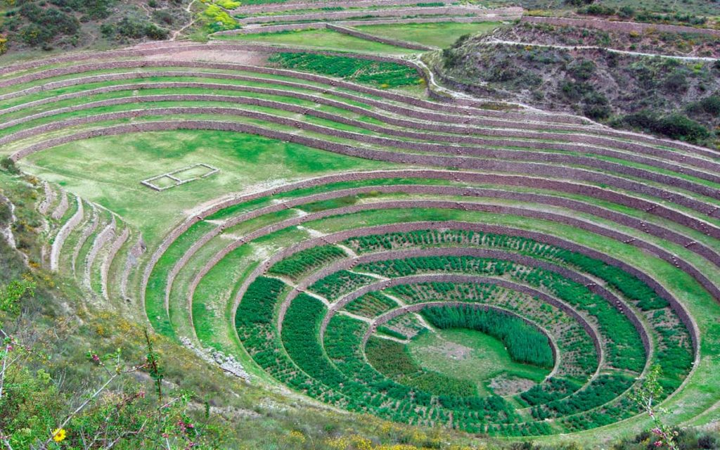 Andenes circulares del centro arqueológico de Moray