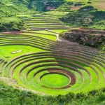 Una foto de un grupo de personas caminando por el Camino Inca hacia Machu Picchu, con guías locales.