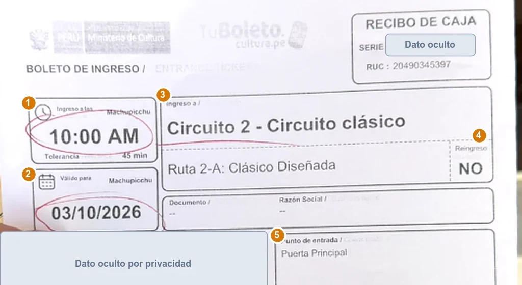 Cómo leer tu boleto de Machu Picchu: hora, tolerancia, ruta y reglas (2026 y 2027)