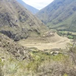 Andenes de Patallaqta (Llactapata) vistos desde el mirador del primer día del Camino Inca